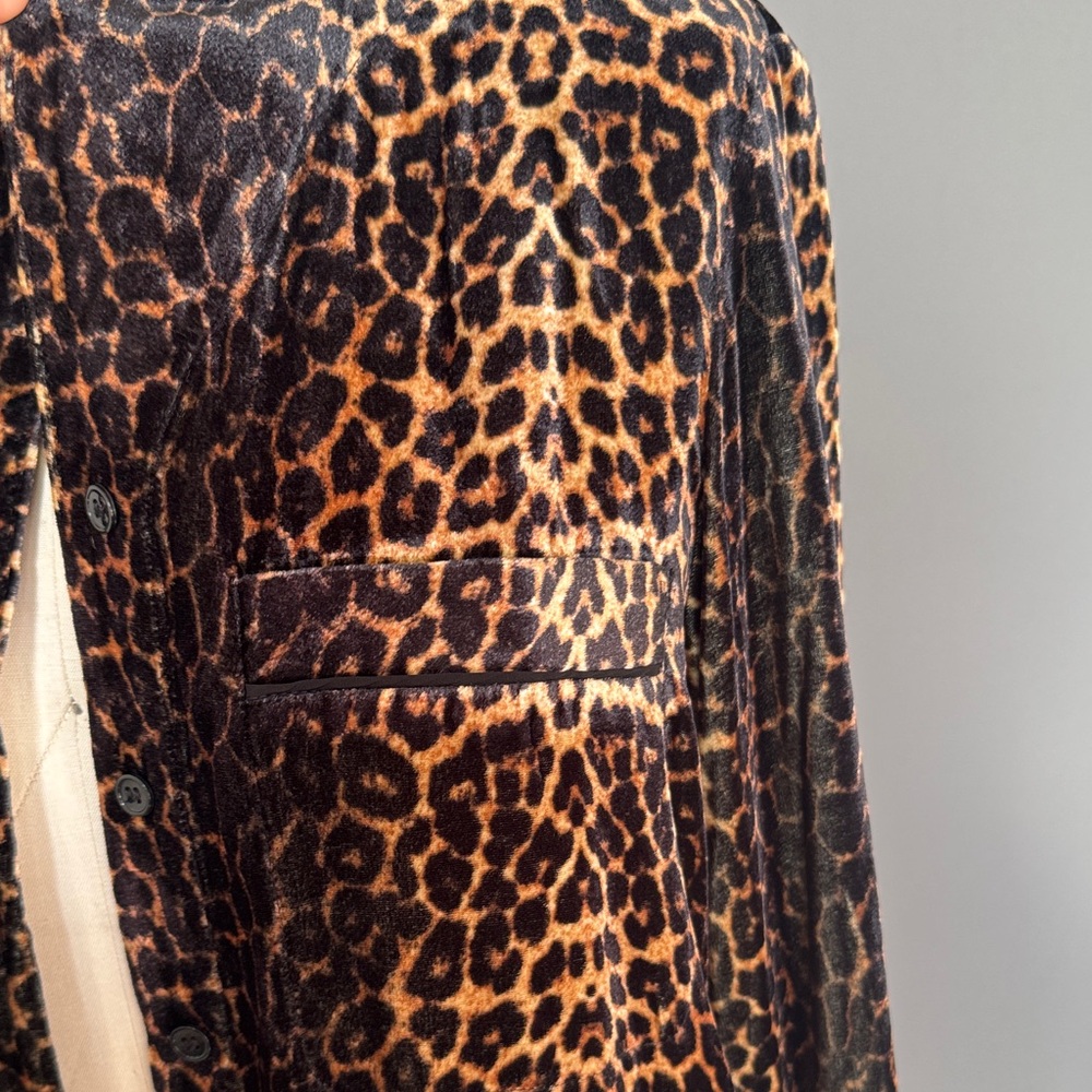KOOPLES VELVET LEOPARD Women's Shirt/Jacket NWT - Picture 3 of 9